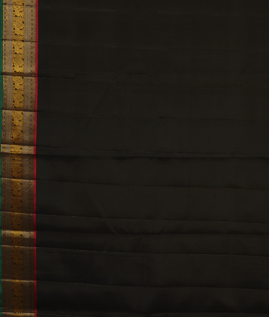 Yellow Handwoven Kanjivaram Silk Saree T3299313