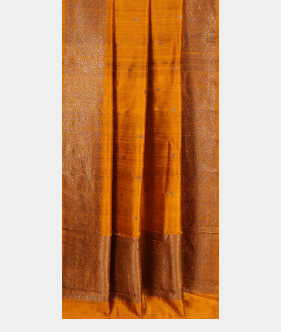 Yellow Banaras Tussar Saree T3184202
