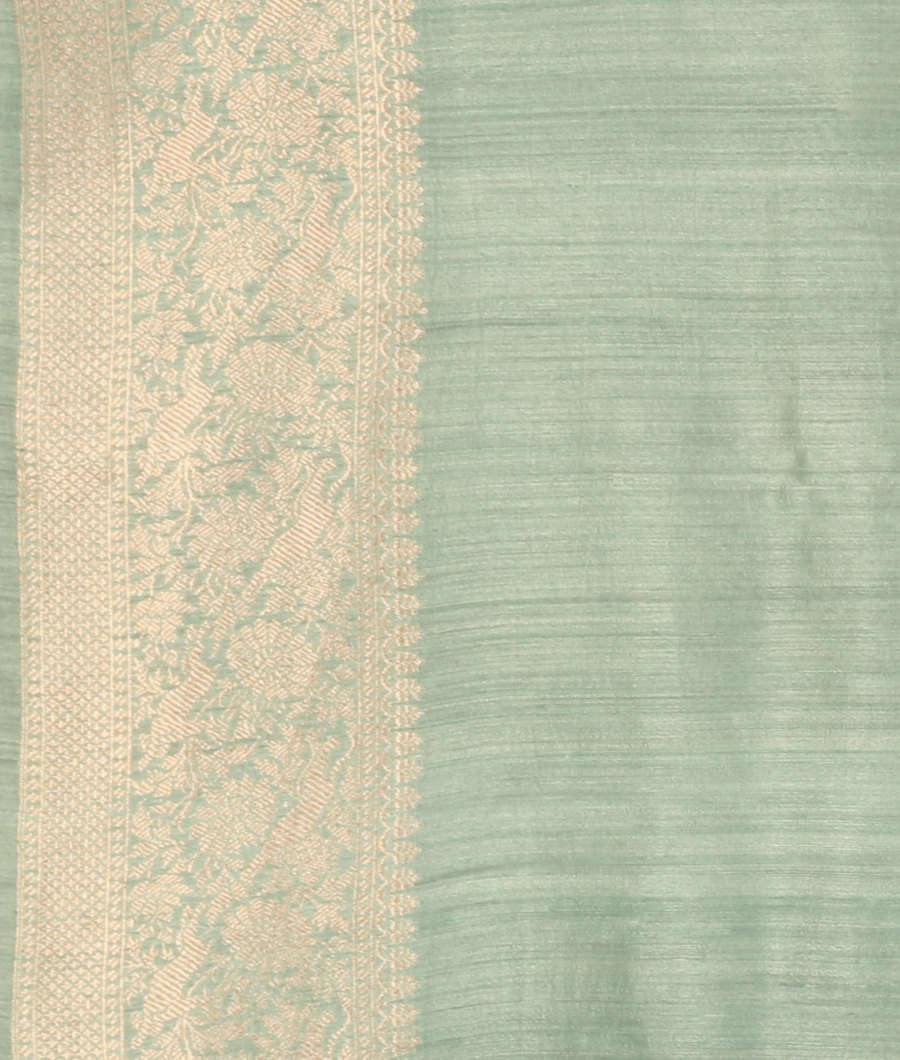 Light Blue Banaras Tussar Saree T3417553