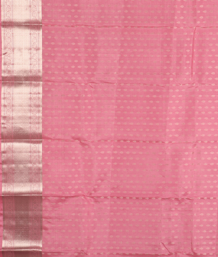 Pink Handwoven Kanjivaram Silk Saree T3406653