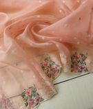 Pink Kora Organza Embroidery Saree T3440841
