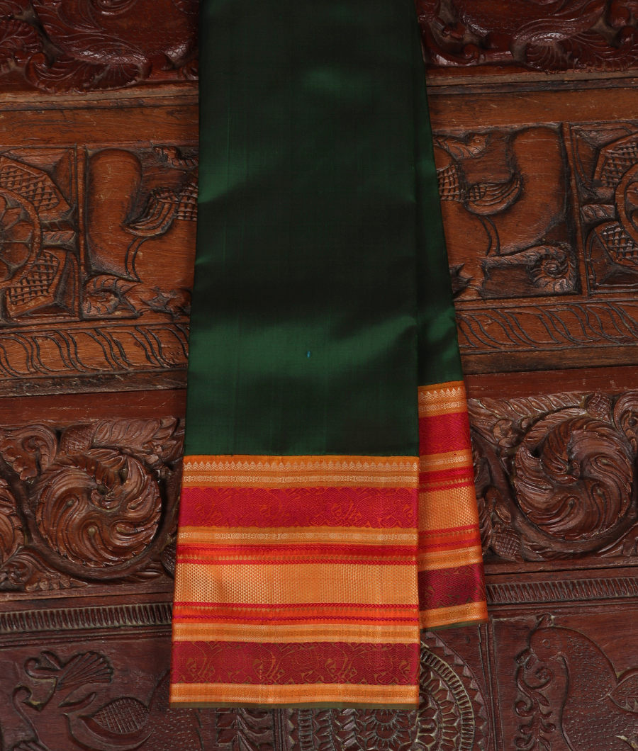 Green Handwoven Kanjivaram Silk Saree T316605-image