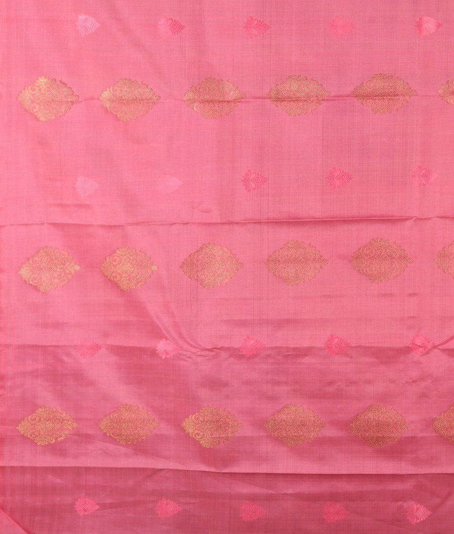 Pink Handwoven Kanjivaram Silk Saree T656723