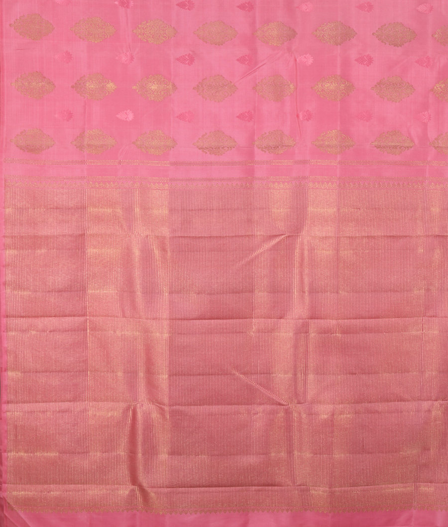 Pink Handwoven Kanjivaram Silk Saree T656724
