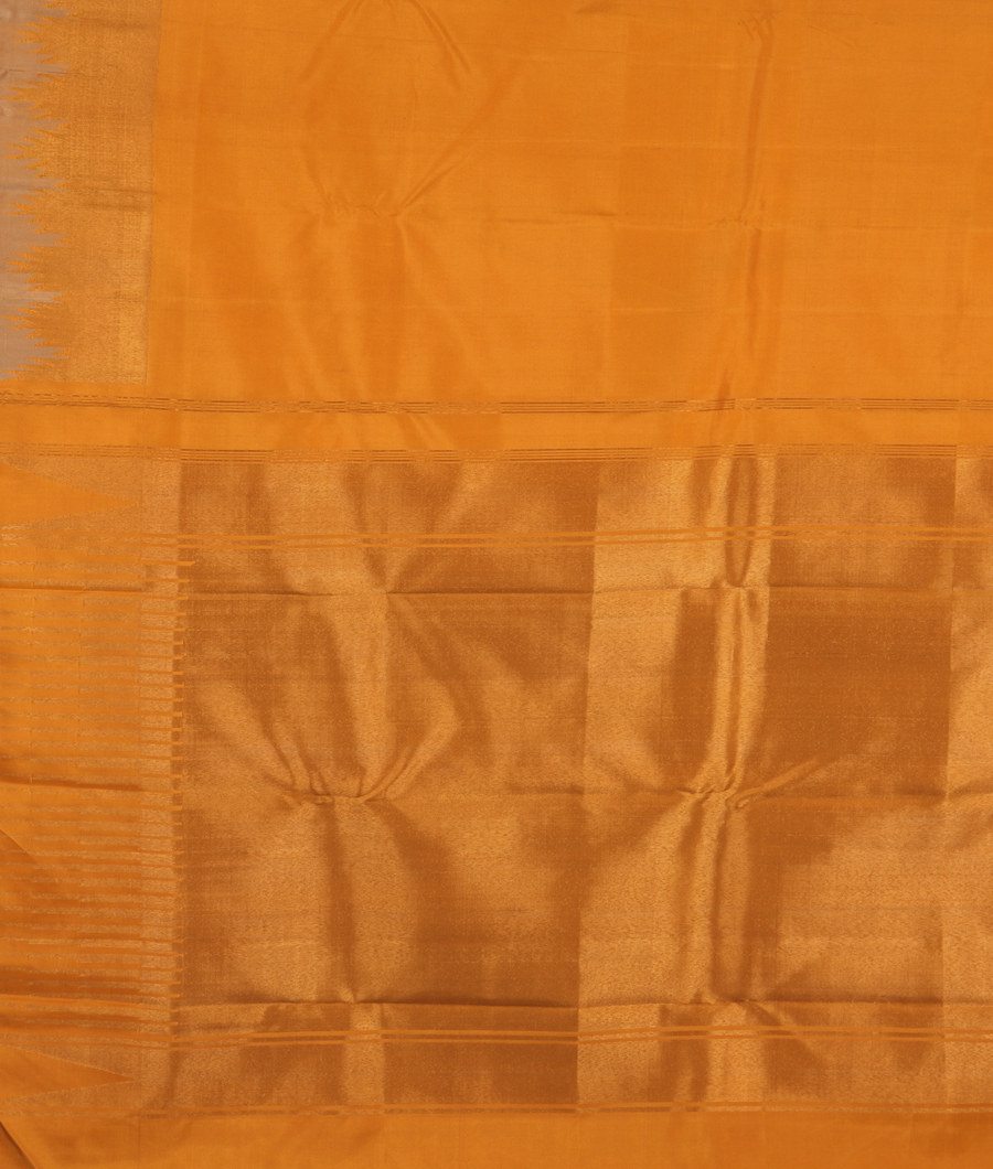 Yellow Handwoven Kanjivaram Silk Saree T3401104