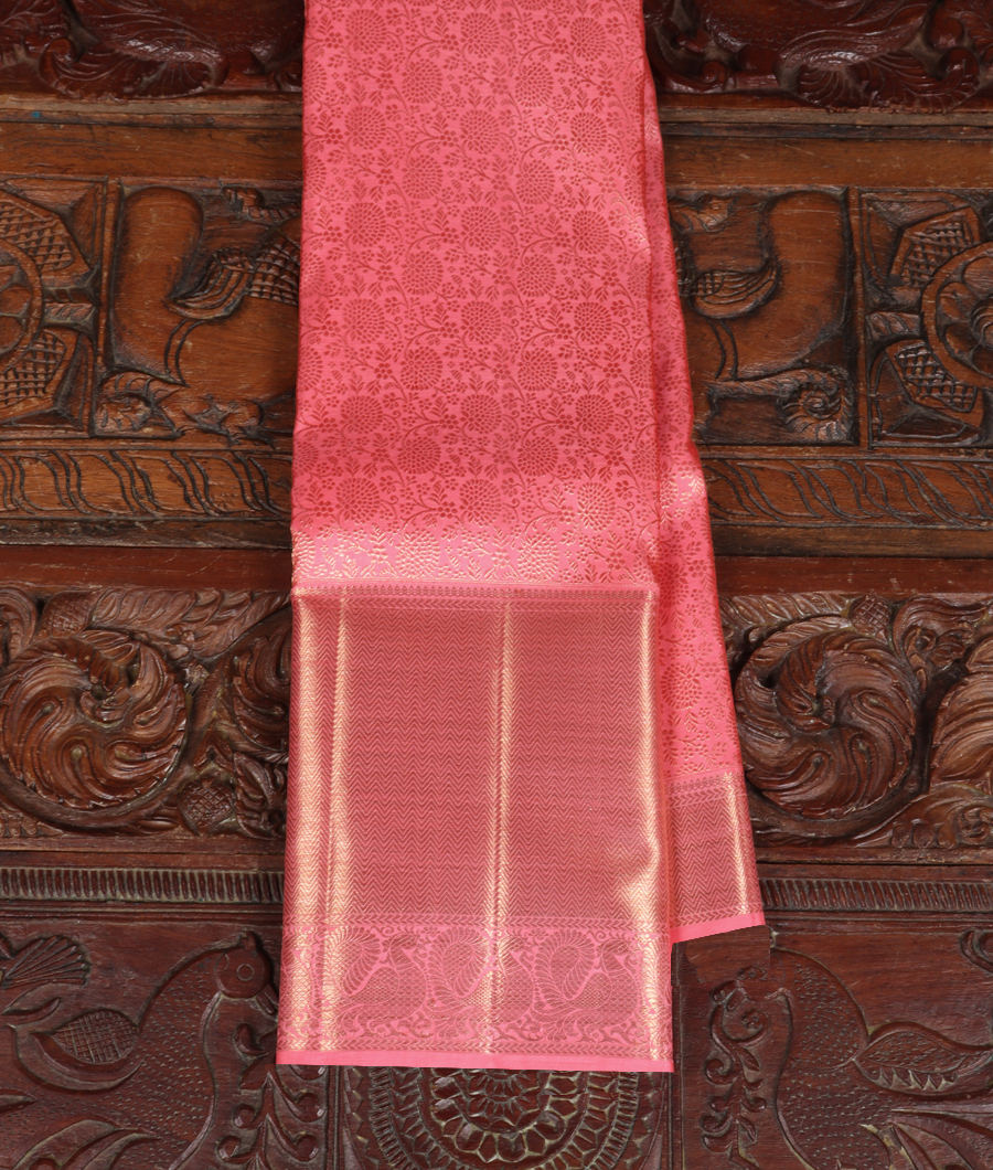 Pink Handwoven Kanjivaram Silk Saree T332431-image