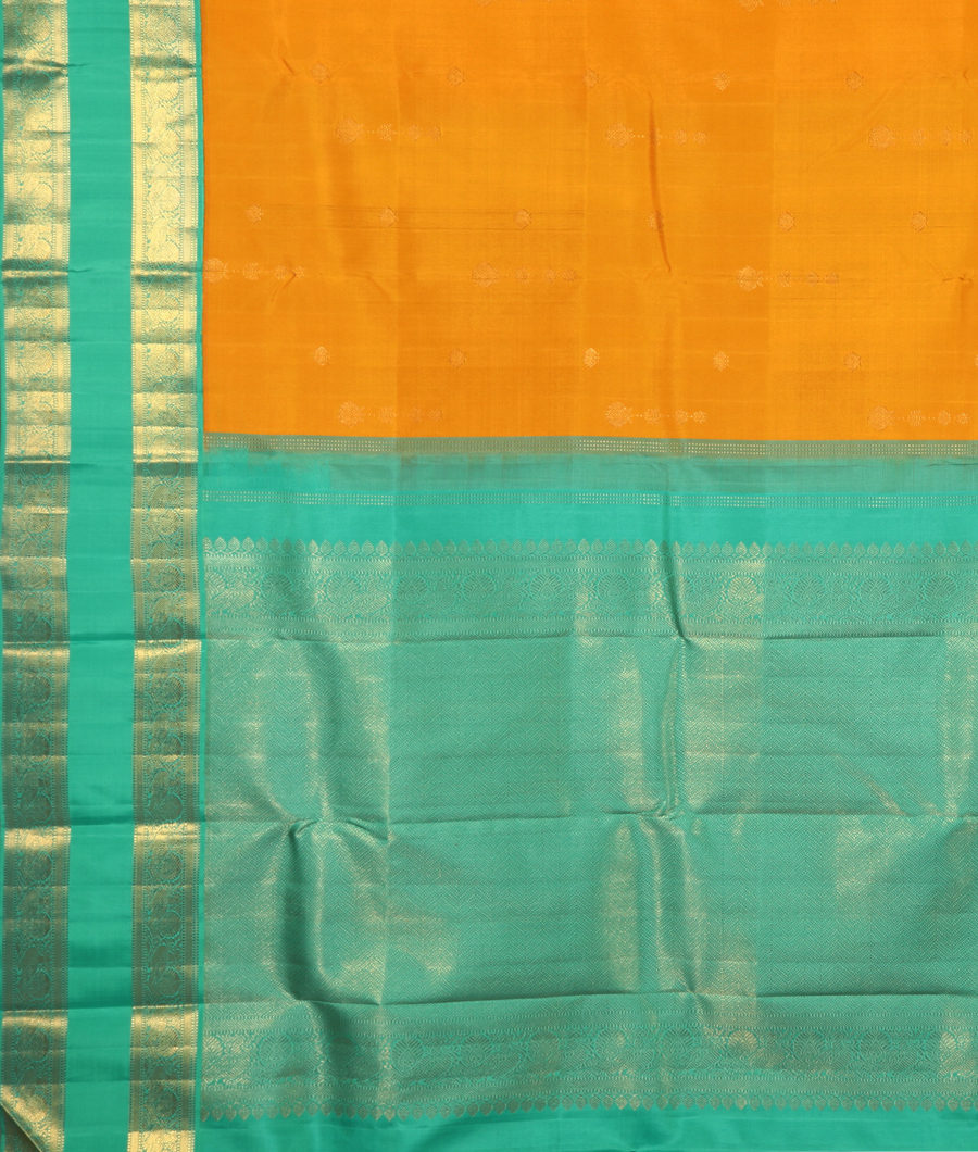 Yellow Handwoven Kanjivaram Silk Saree T3401174