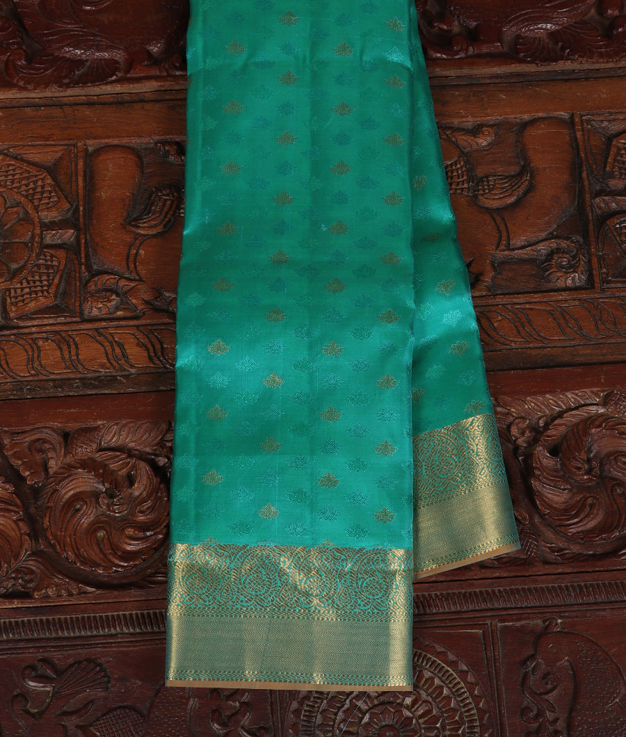 Green Soft Silk Saree T333707-image