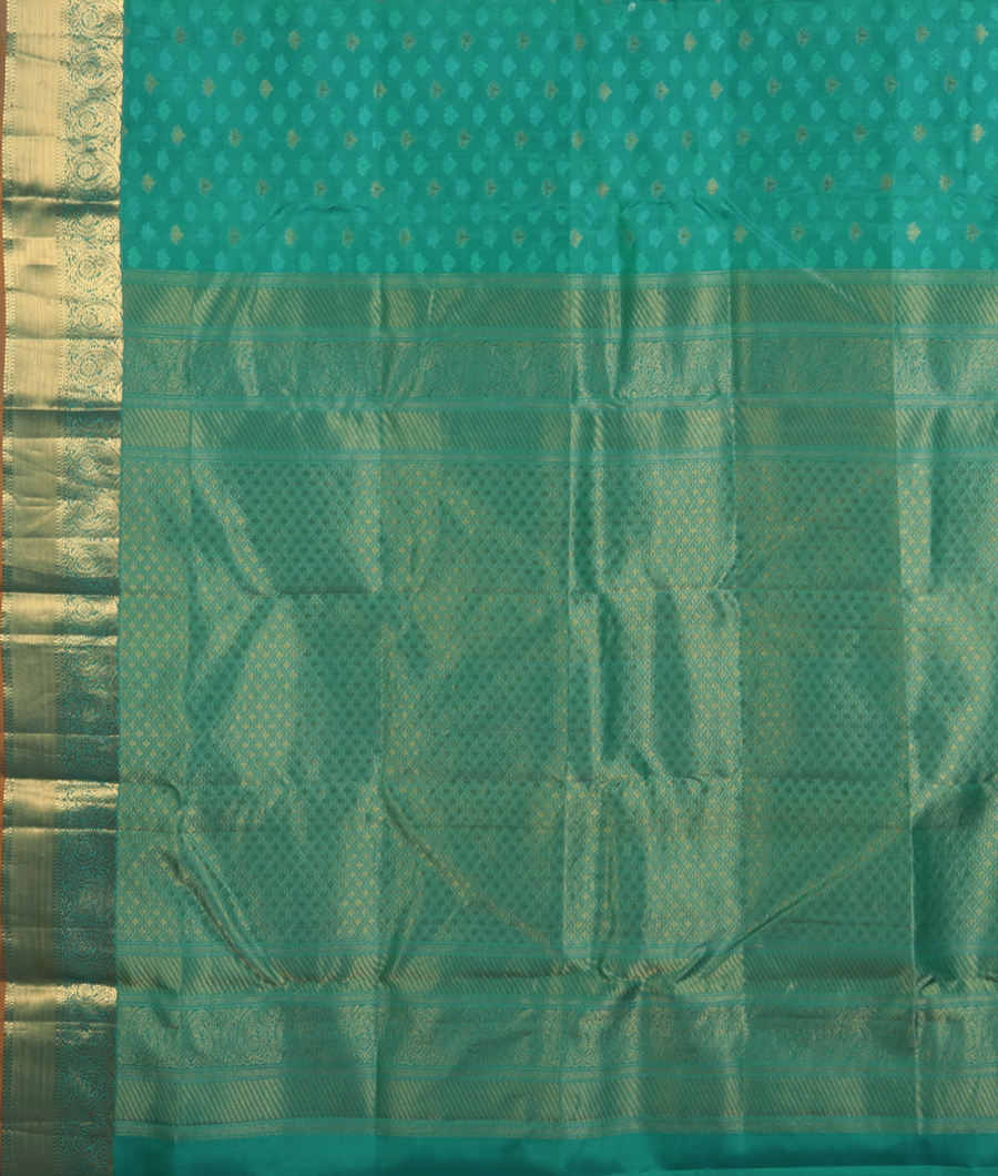 Green Soft Silk Saree T3337074