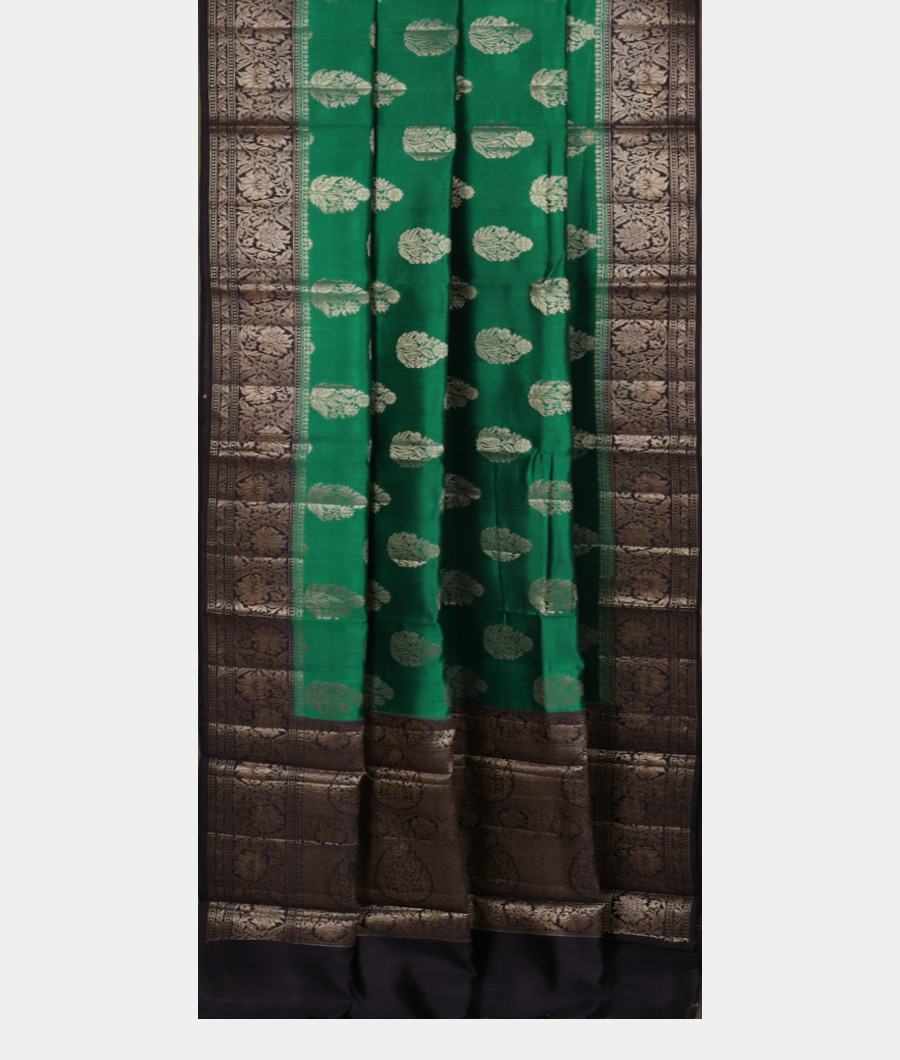 Green Chaniya Silk Saree T3412232