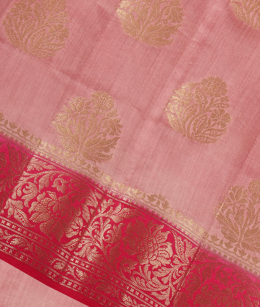 Pink Chaniya Silk Saree T341224-image