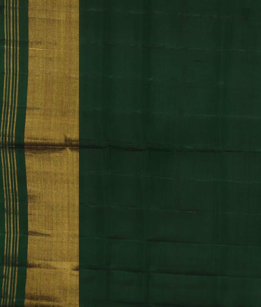 Bottle Green Patola Silk Saree T3453203