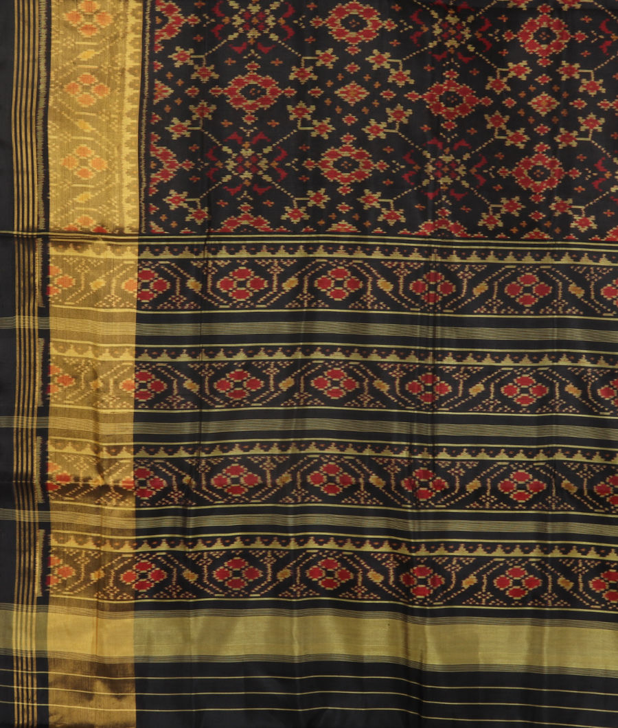 Black Patola Silk Saree T3453134