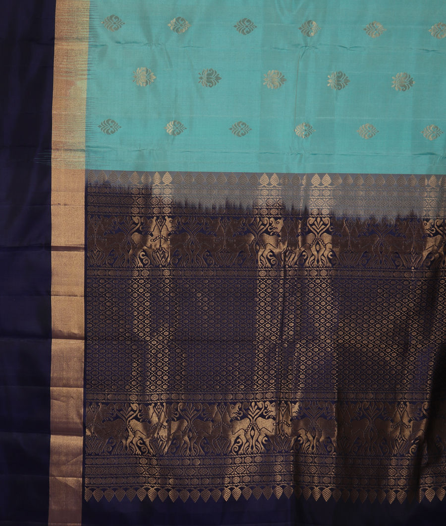 Blue Soft Silk Saree T3334334