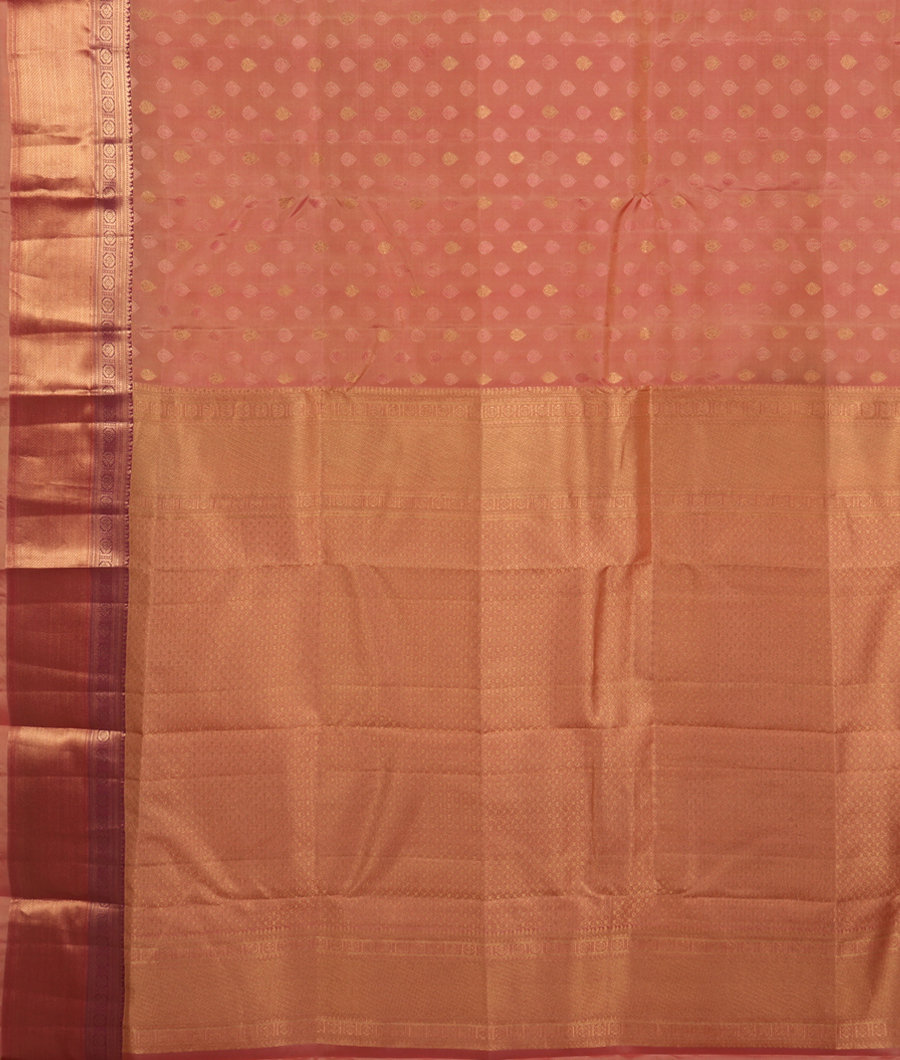 Peach Soft Silk Saree T3337694