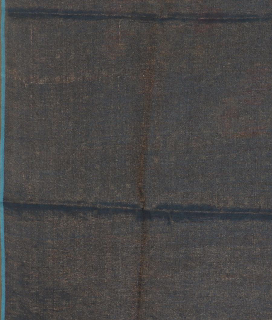 Blue Tussar Printed Saree T3465683