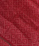 Red Linen Printed Saree T3301891