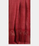 Red Linen Printed Saree T3301892