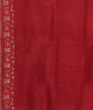 Red Linen Printed Saree T3301893