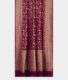Purple Banaras Georgette Silk Saree T2677652