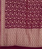 Purple Banaras Georgette Silk Saree T2677654