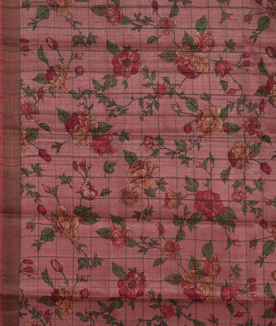 Blue Woven Tussar Saree T3437803