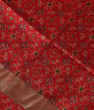 Red Printed Raw Silk Saree T3451991