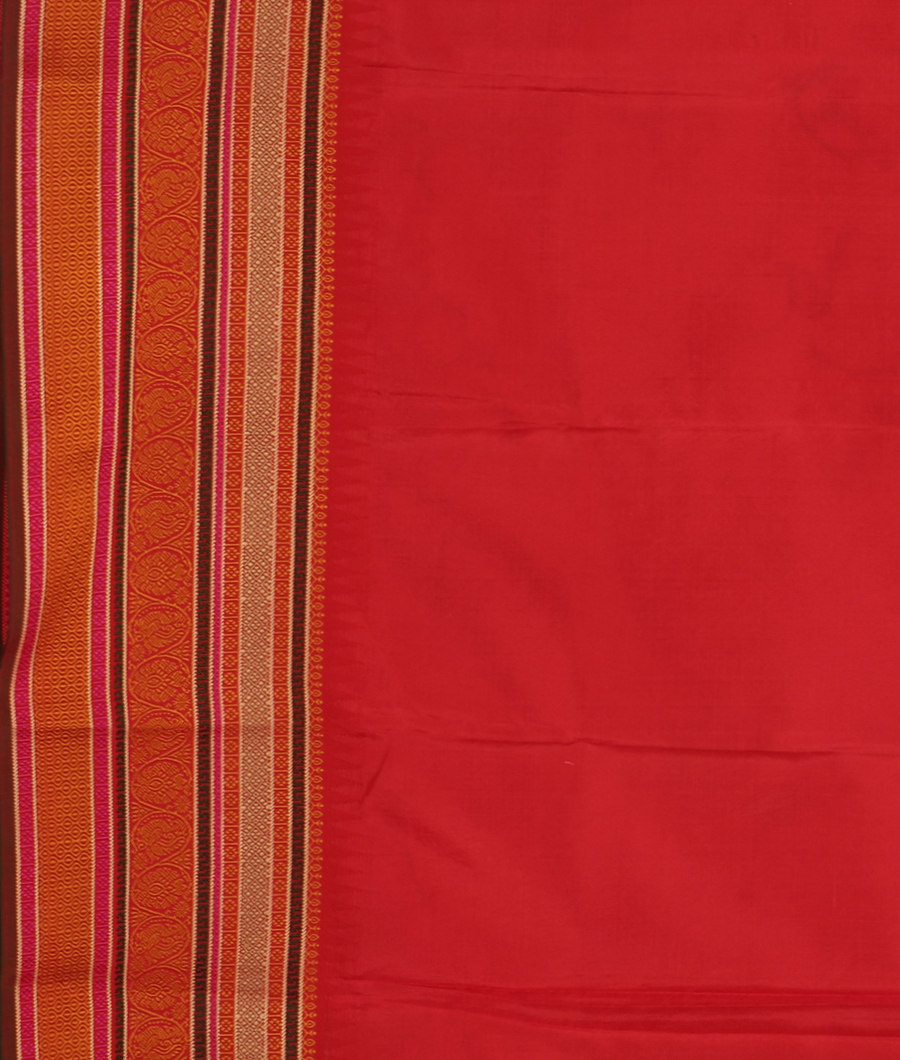 Off-White Printed Soft Silk Saree T3448623