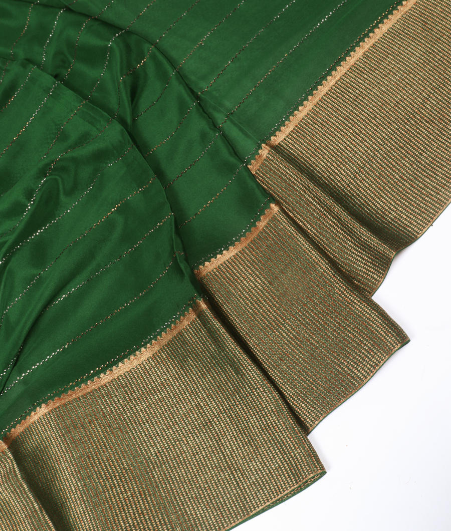 Green Mysore Silk Saree T345127-image