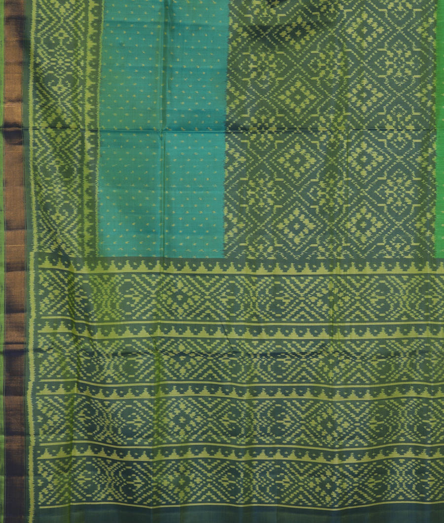 Green Patola Silk Saree T3453074
