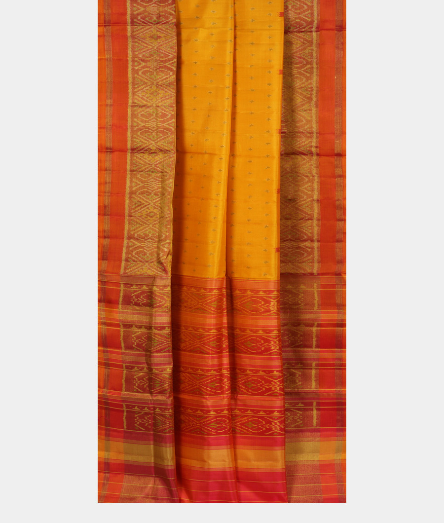 Yellow Patola Silk Saree T3453092
