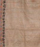 Beige Tussar Embroidery Saree T3437273
