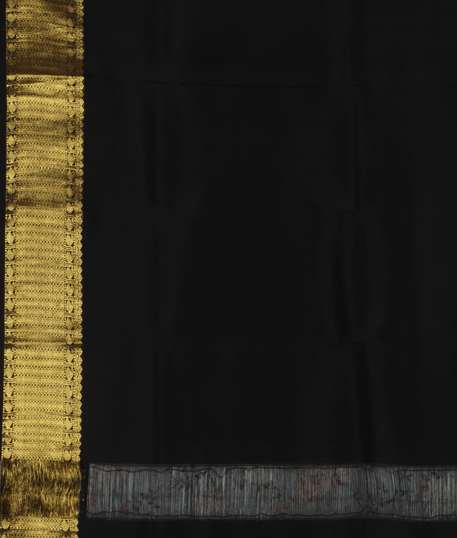 Blue Printed Kanjivaram Silk Saree T3069803