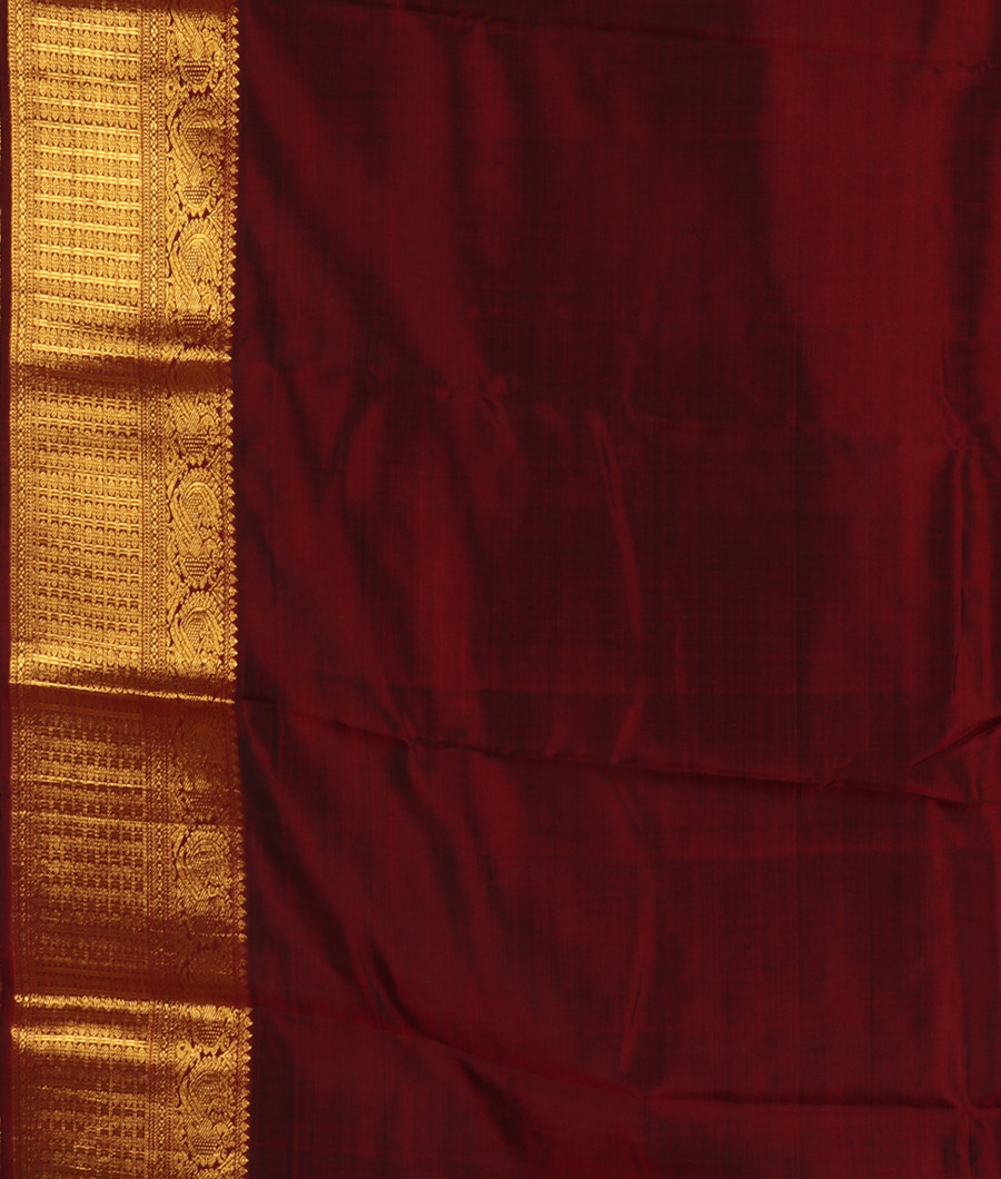 Off-White Printed Kanjivaram Silk Saree T3354083