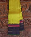 Yellowish Green Handwoven Kanjivaram Silk Saree T3475771