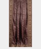 Brown Tussar Embroidery Saree T947062