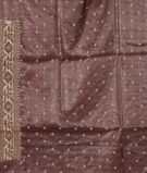 Brown Tussar Embroidery Saree T947063