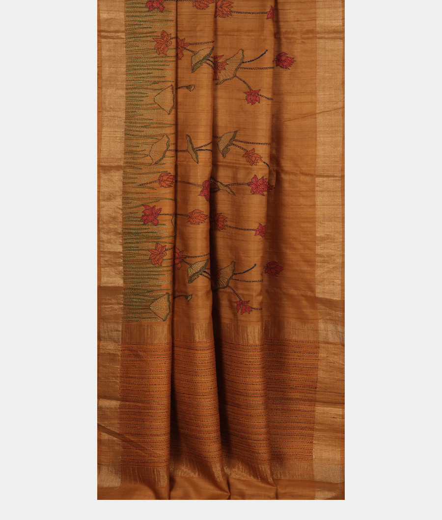 yellow-tussar-embroidery-saree-t309700-t309700-b