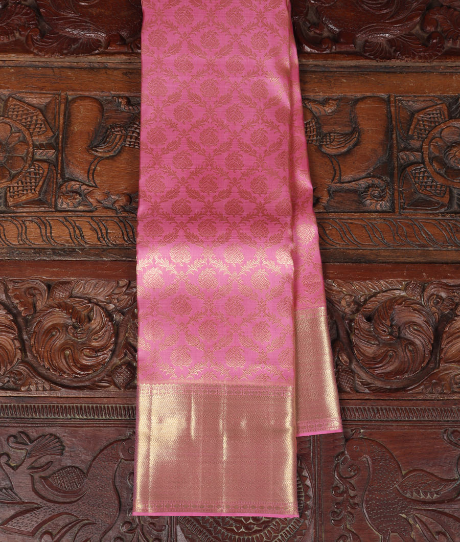 Pink Handwoven Kanjivaram Silk Saree T314720-image