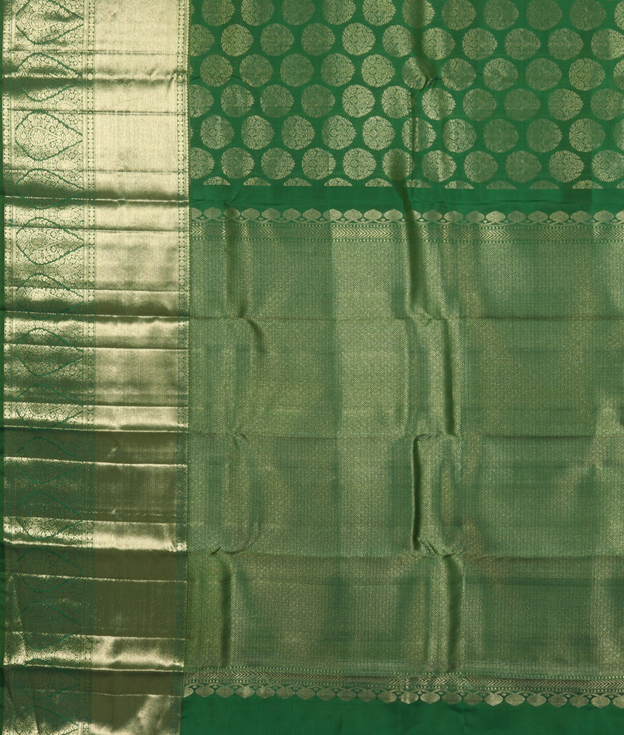 Green Handwoven Kanjivaram Silk Saree T1631294