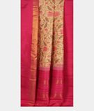 Beige Printed Kanjivaram Silk Saree T3381372