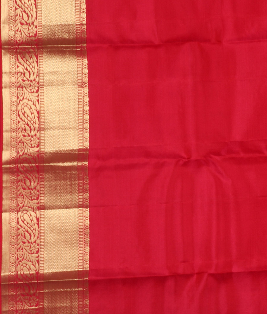 Orangish Pink Soft Silk Saree T3362083