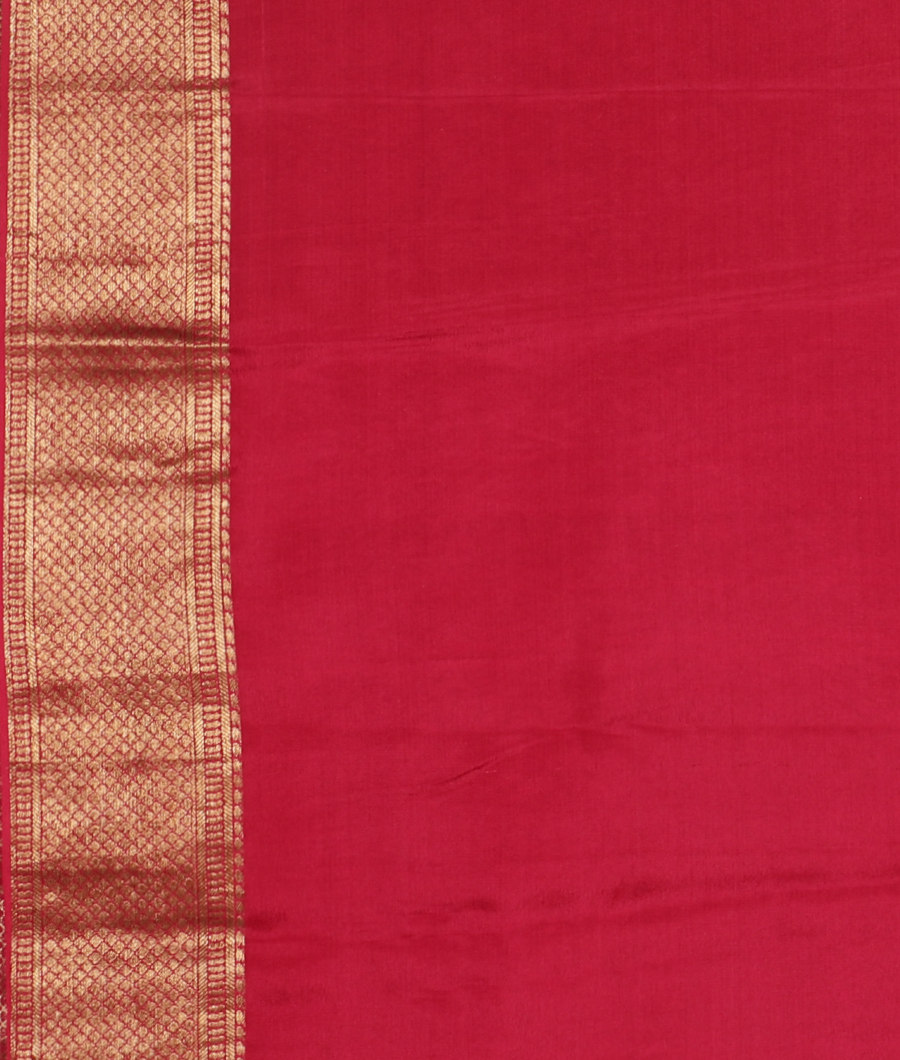 Yellow Mysore Silk Saree T3361283