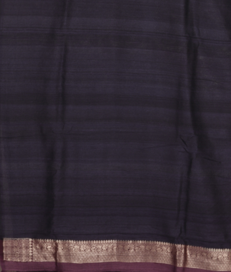 Purple Tussar Georgette Saree T3466733