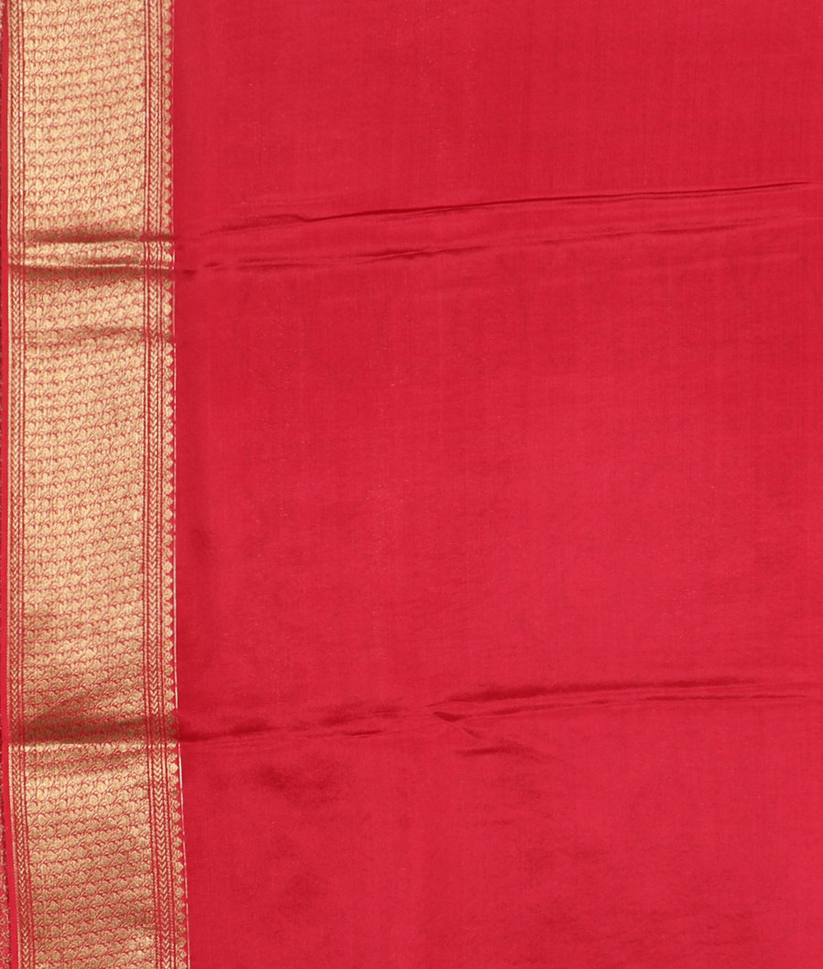 Reddish Pink Mysore Silk Saree T3427663