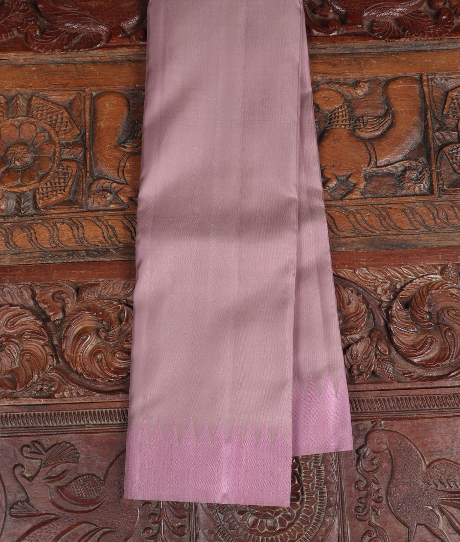 Mauve Pink Handwoven Kanjivaram Silk Saree T340125-image
