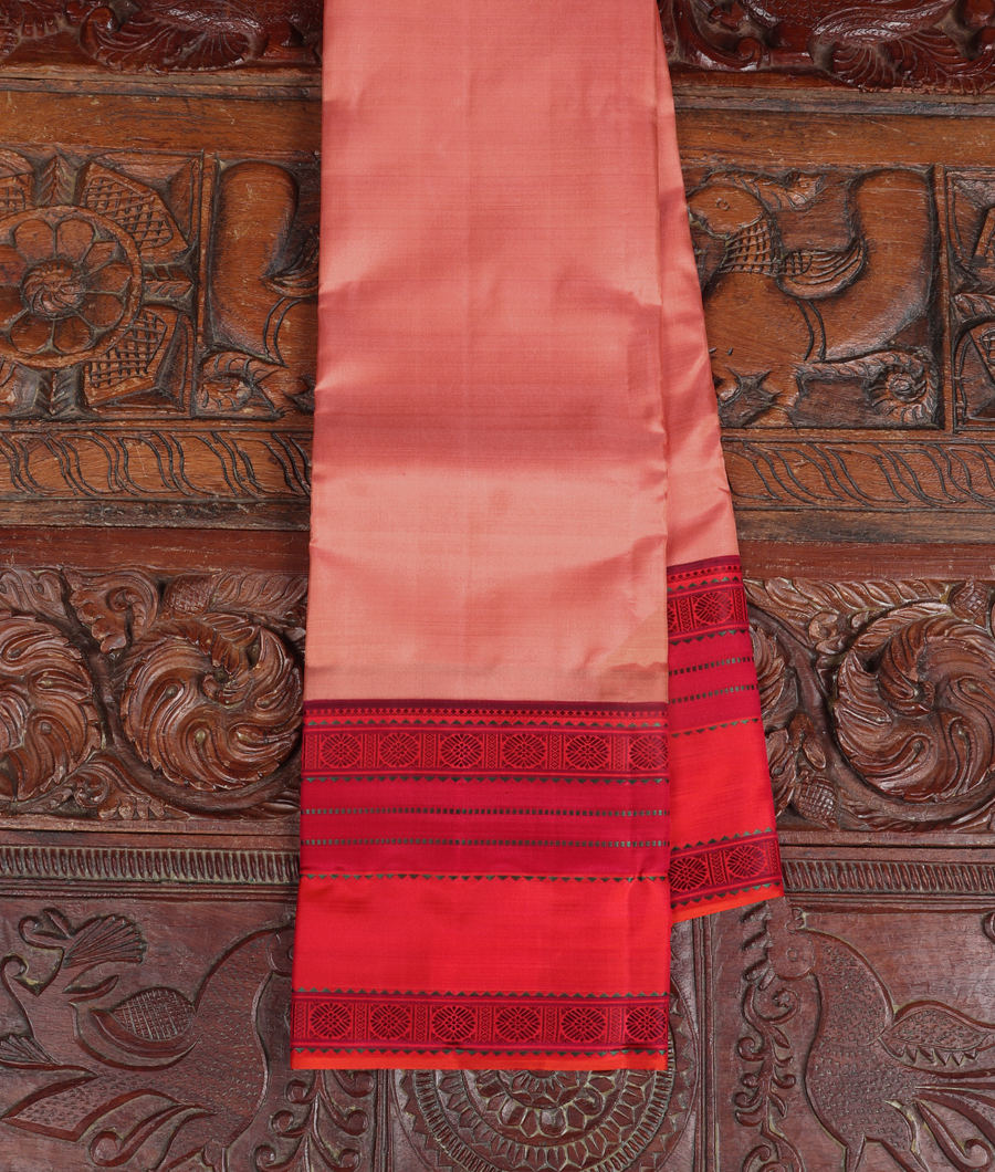 Peach Handwoven Kanjivaram Silk Saree T334855-image