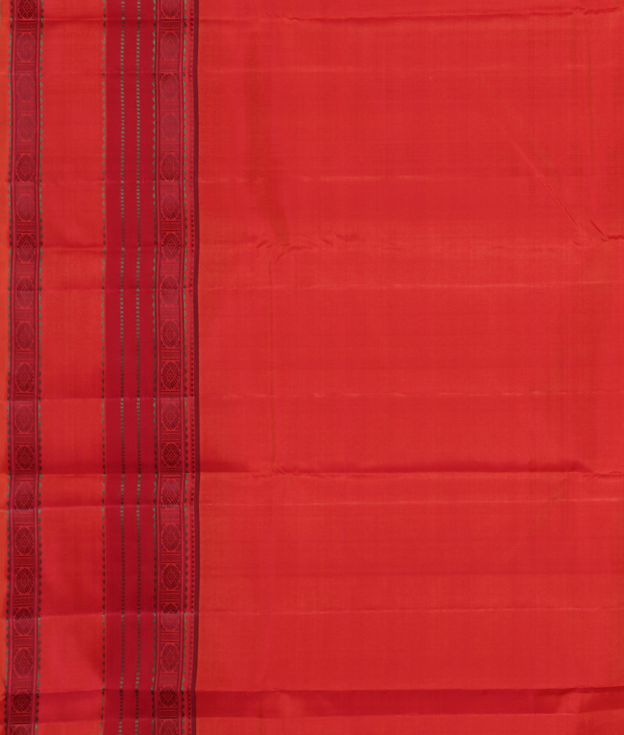 Peach Handwoven Kanjivaram Silk Saree T3348553