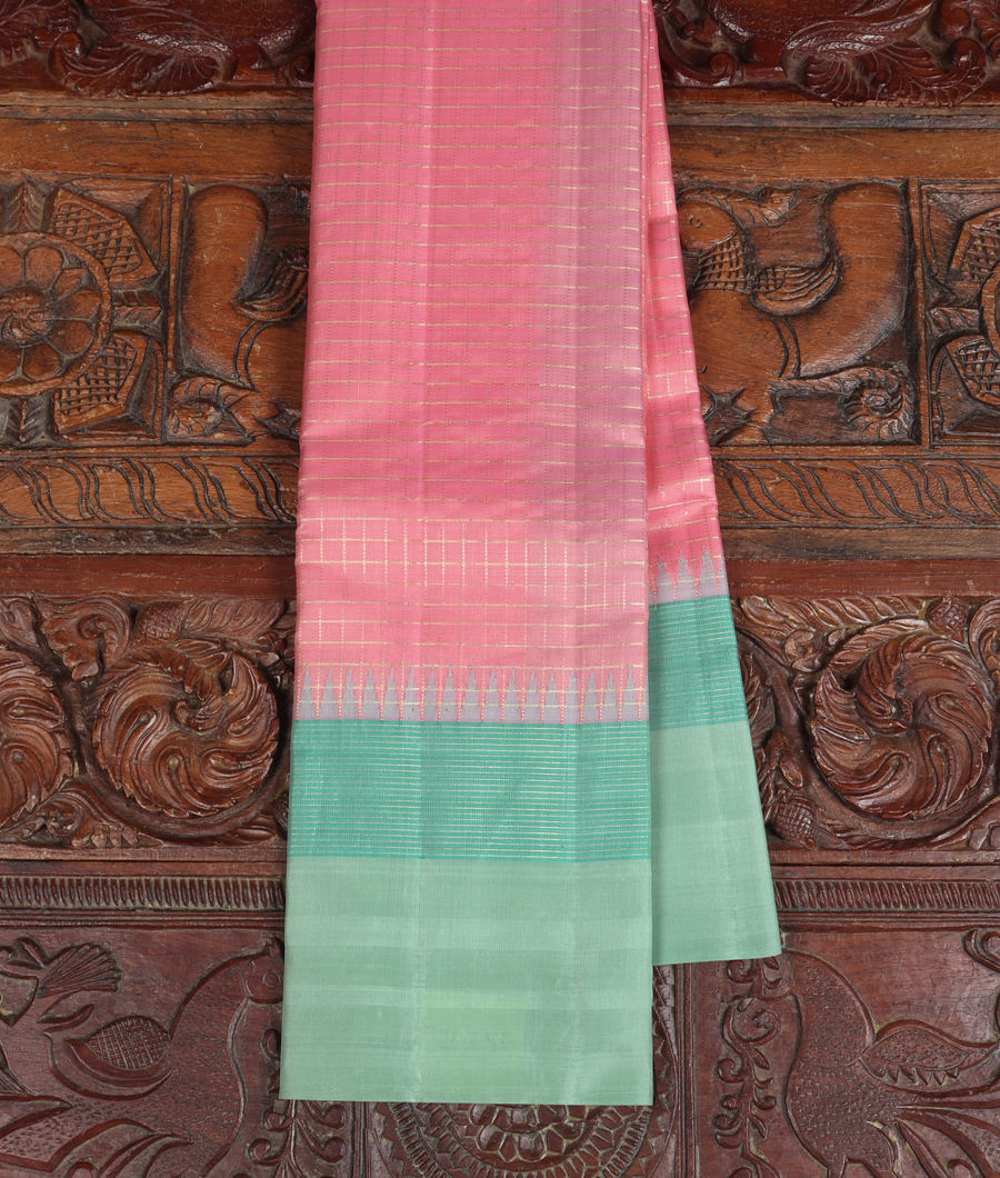 Pink Handwoven Kanjivaram Silk Saree T341901-image