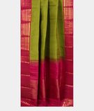 Green And Yellow Handwoven Kanjivaram Silk Saree T3421922